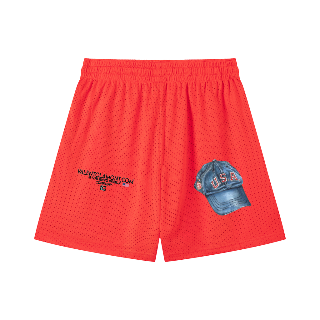 Mesh Drawstring Shorts