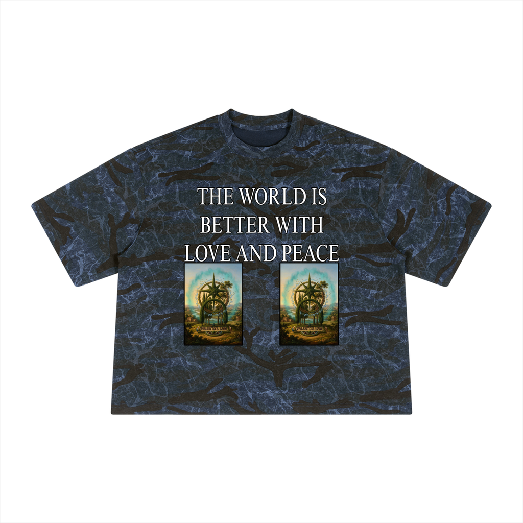 Unisex Boxy Camo Print T-Shirt