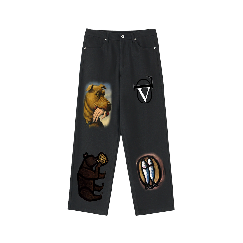 Heavyweight Cotton Straight-Leg Pants