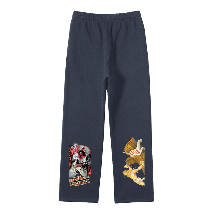 Streetwear Unisex Solid Color Fleece Straight Leg Pants