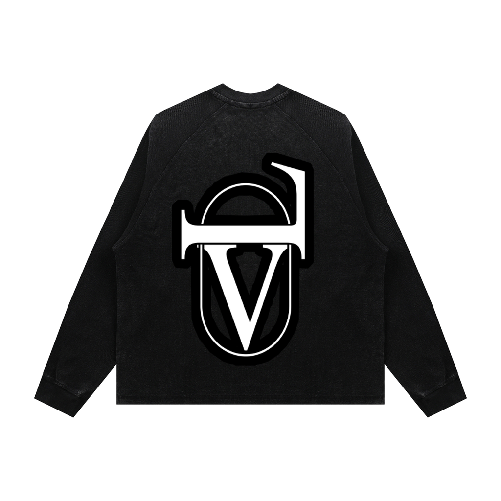 Unisex Vintage Wash Boxy  Waffle T-Shirt