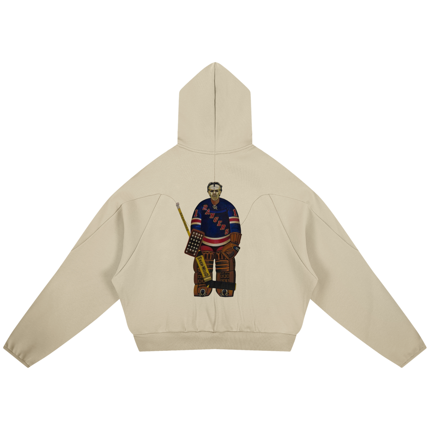 Curved Panel Raglan Hoodie