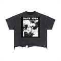 Vintage Wash Boxy Distressed Hem T-Shirt