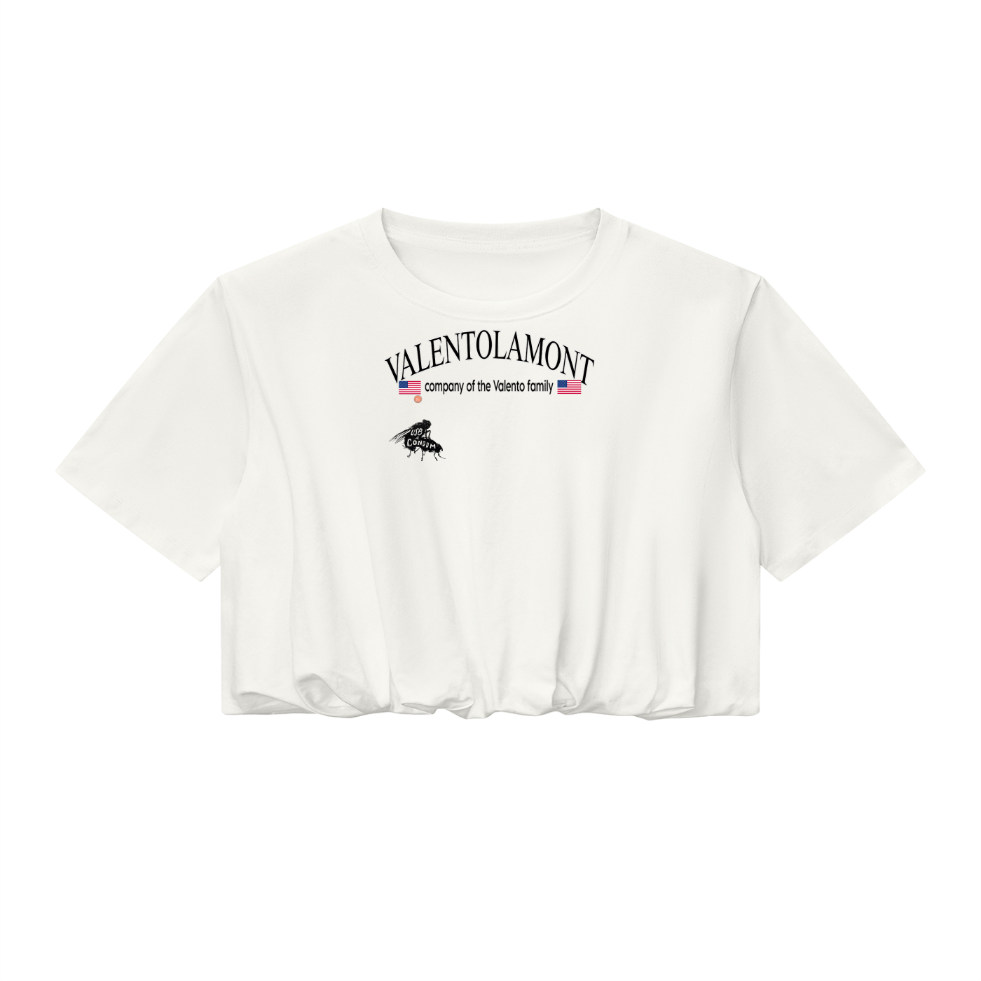 Women’s Crop Bubble Hem T-Shirt