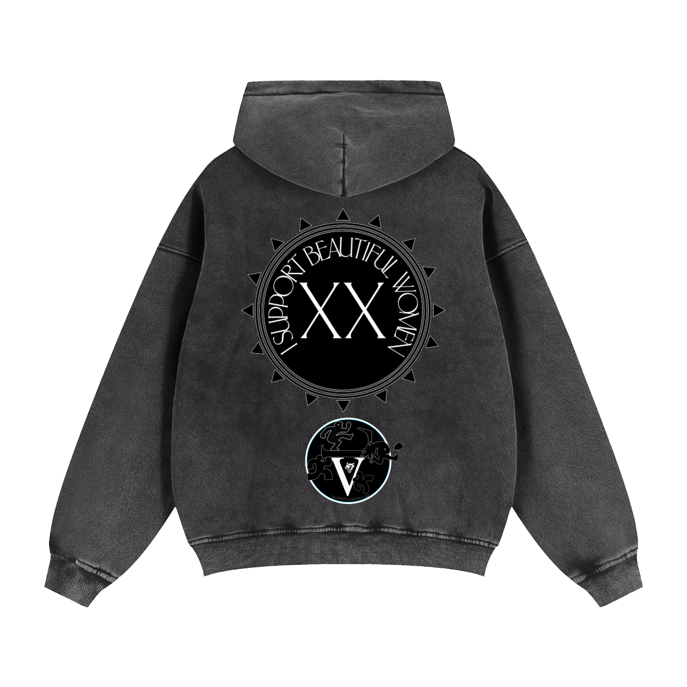 Zip-Through Boxy Fleece Hoodie