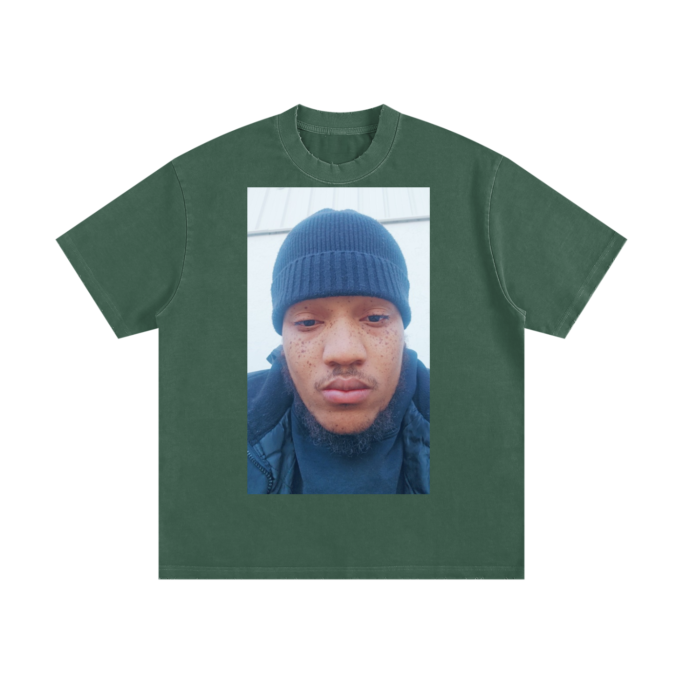 Heavyweight Vintage Washed Frayed T-Shirt