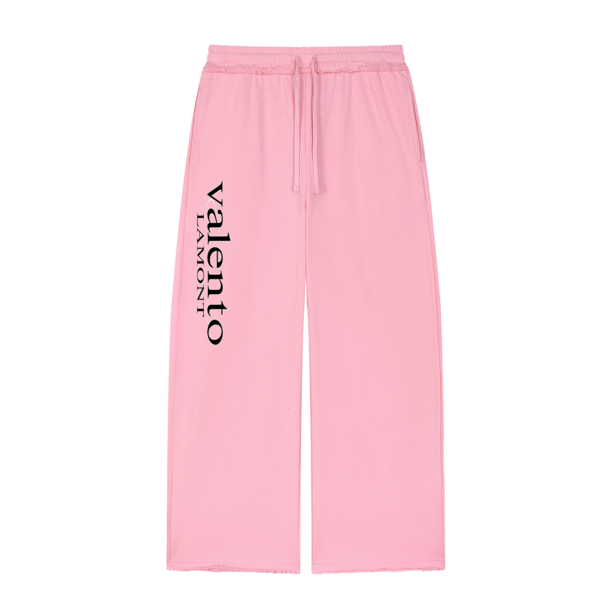 Women’s Wide Leg Raw Edge Sweatpants