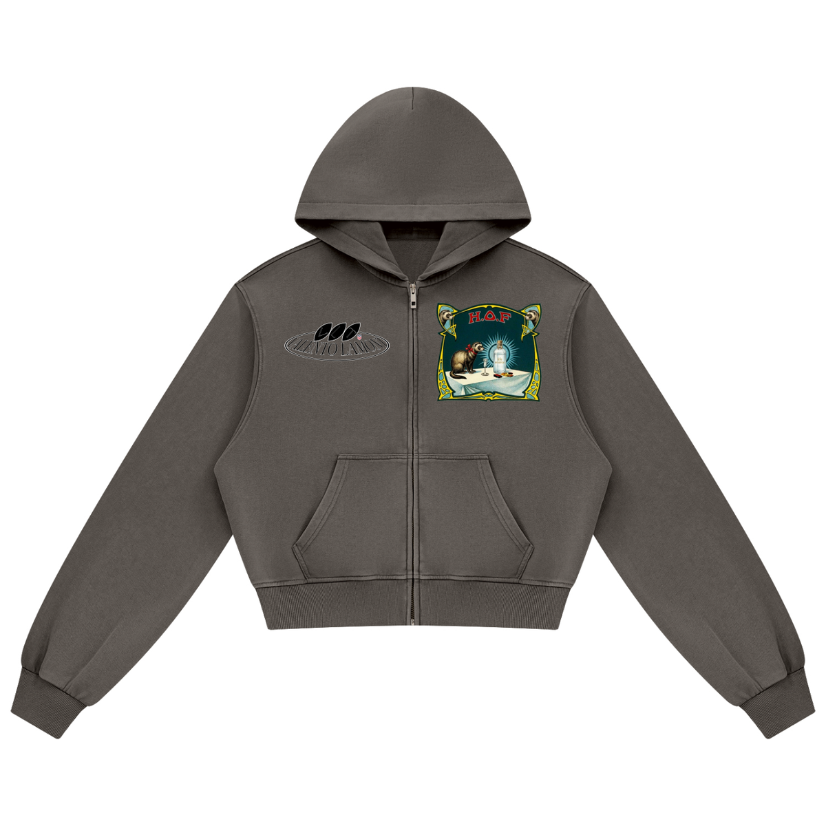 Women's Mineral Wash Full Zip Hoodie