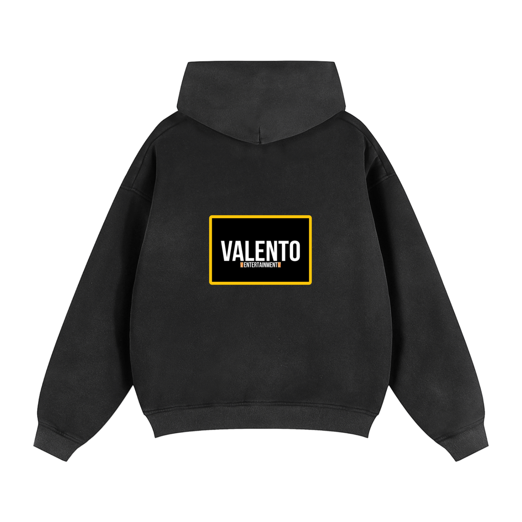 Sunfade Two-way Zipper Boxy Fleece Hoodie