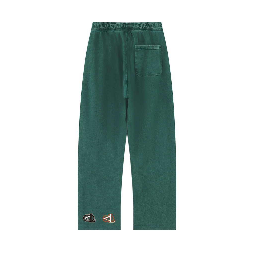 V Mineral Wash Straight Sweatpants