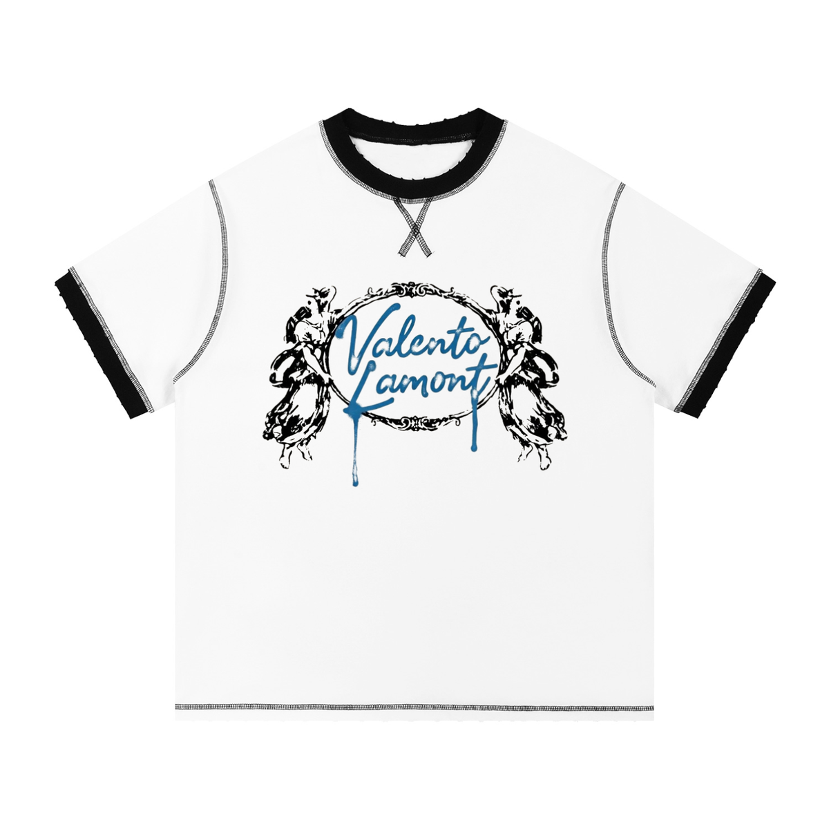 Unisex Contrast-Stitched Ringer T-Shirt