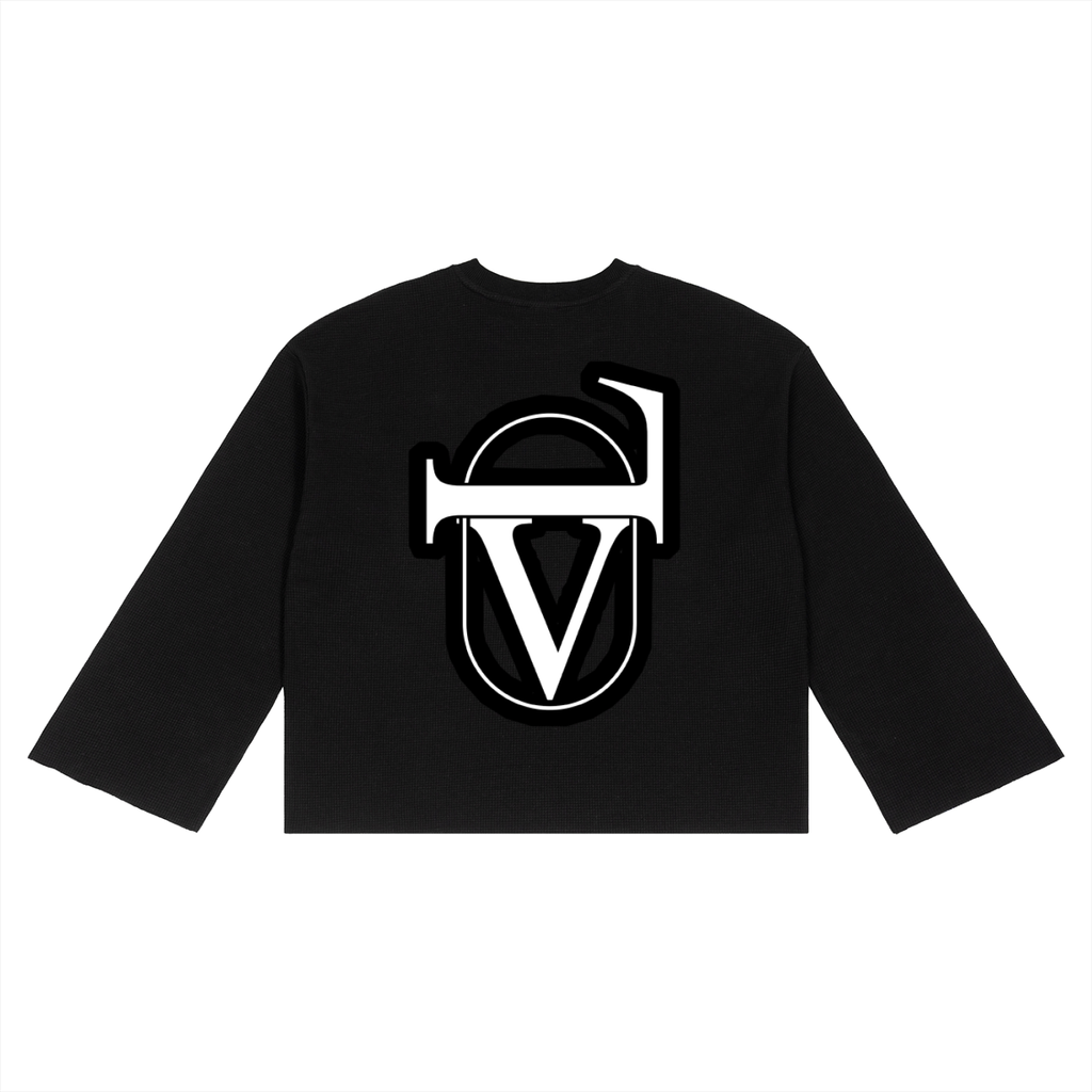 V Waffle Raw Edge T-Shirt