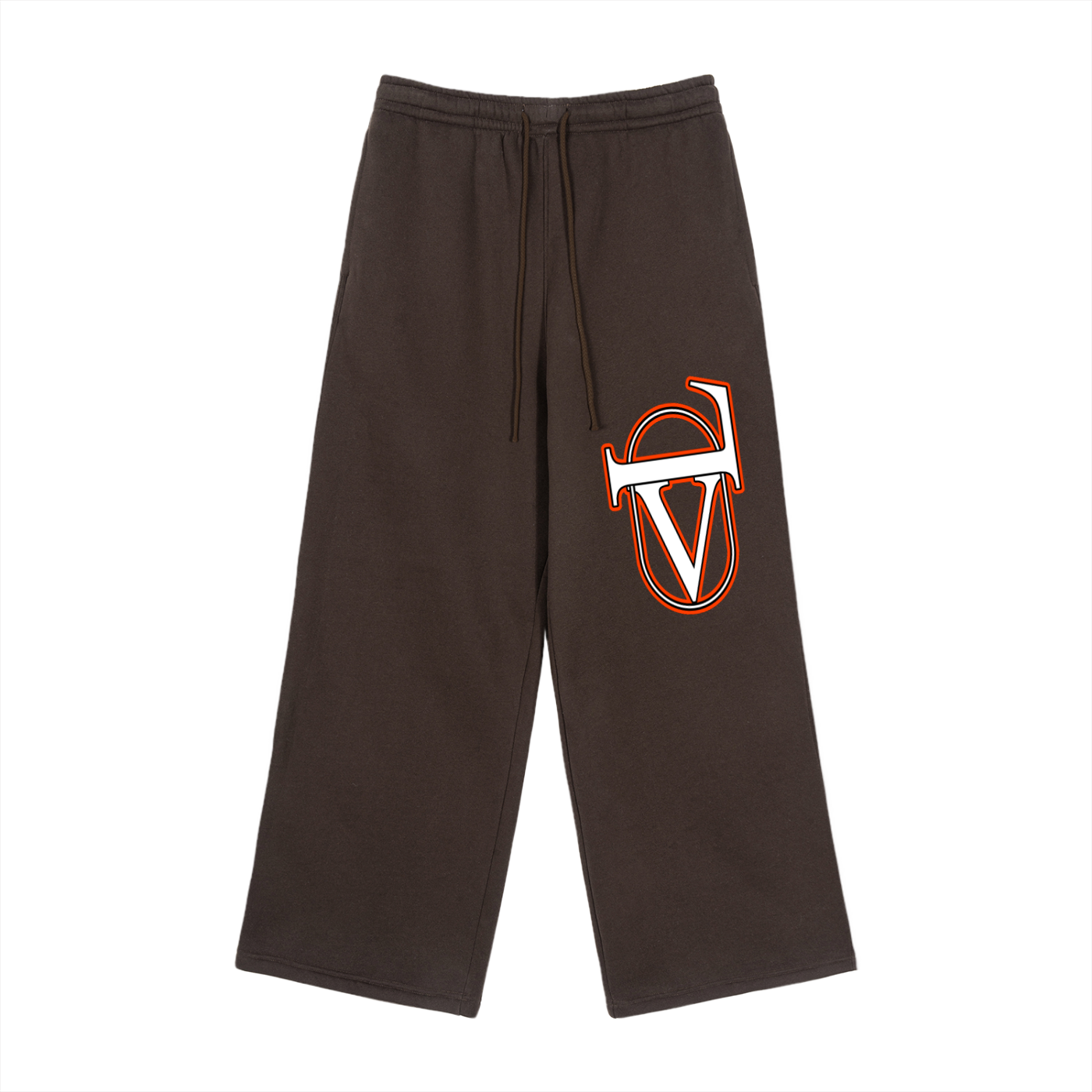 Fleece Drawstring Straight-Leg Sweatpants