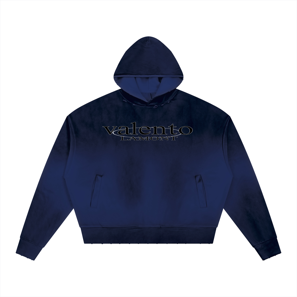 Unisex Sunfade Distressed Boxy Hoodie