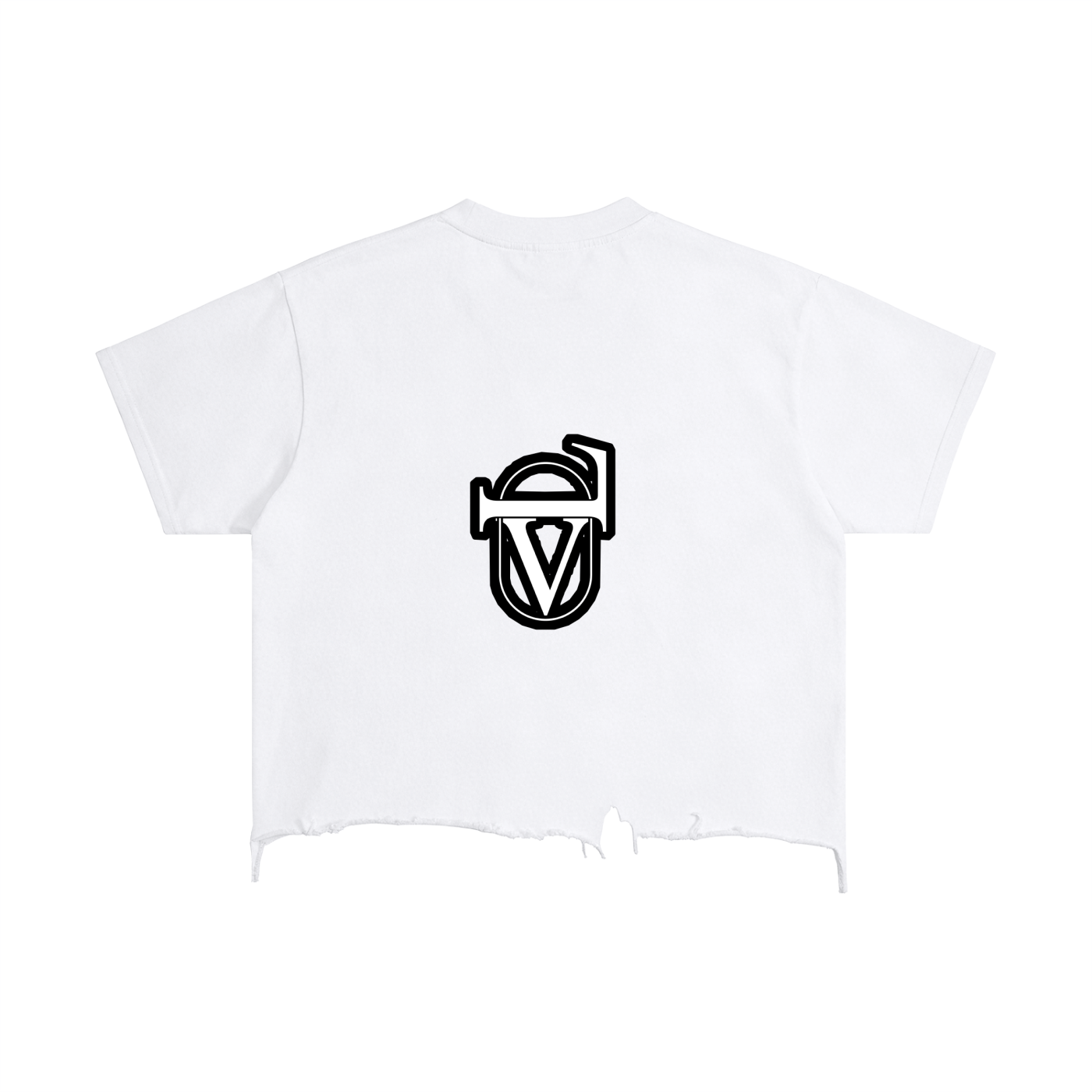 Vintage Wash Boxy Distressed Hem T-Shirt