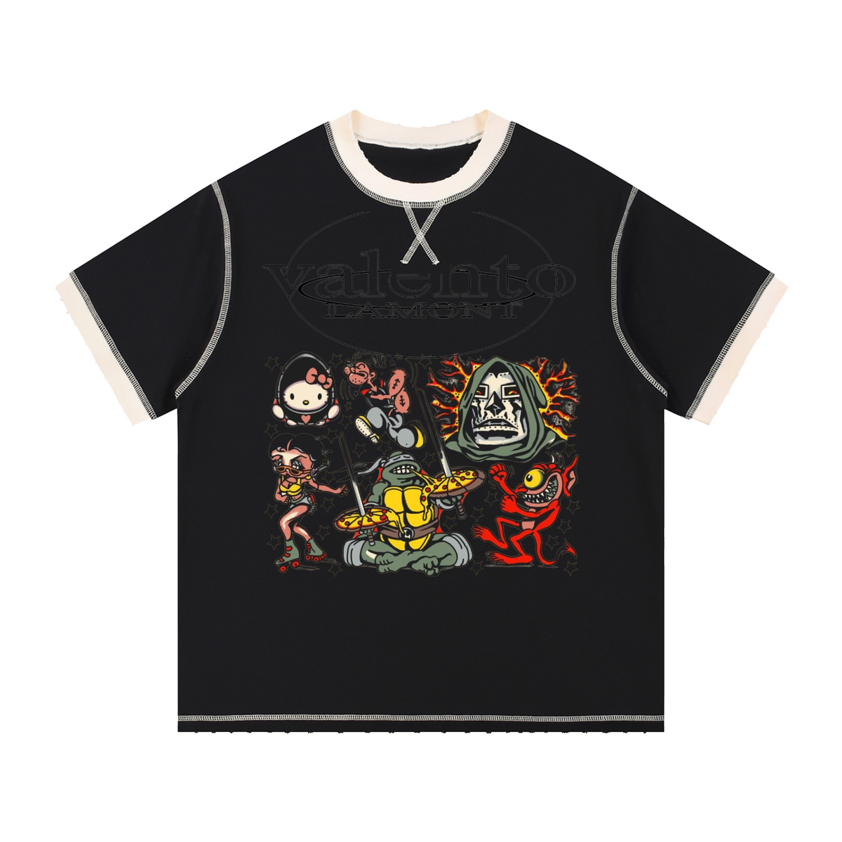 Unisex Contrast-Stitched Ringer T-Shirt