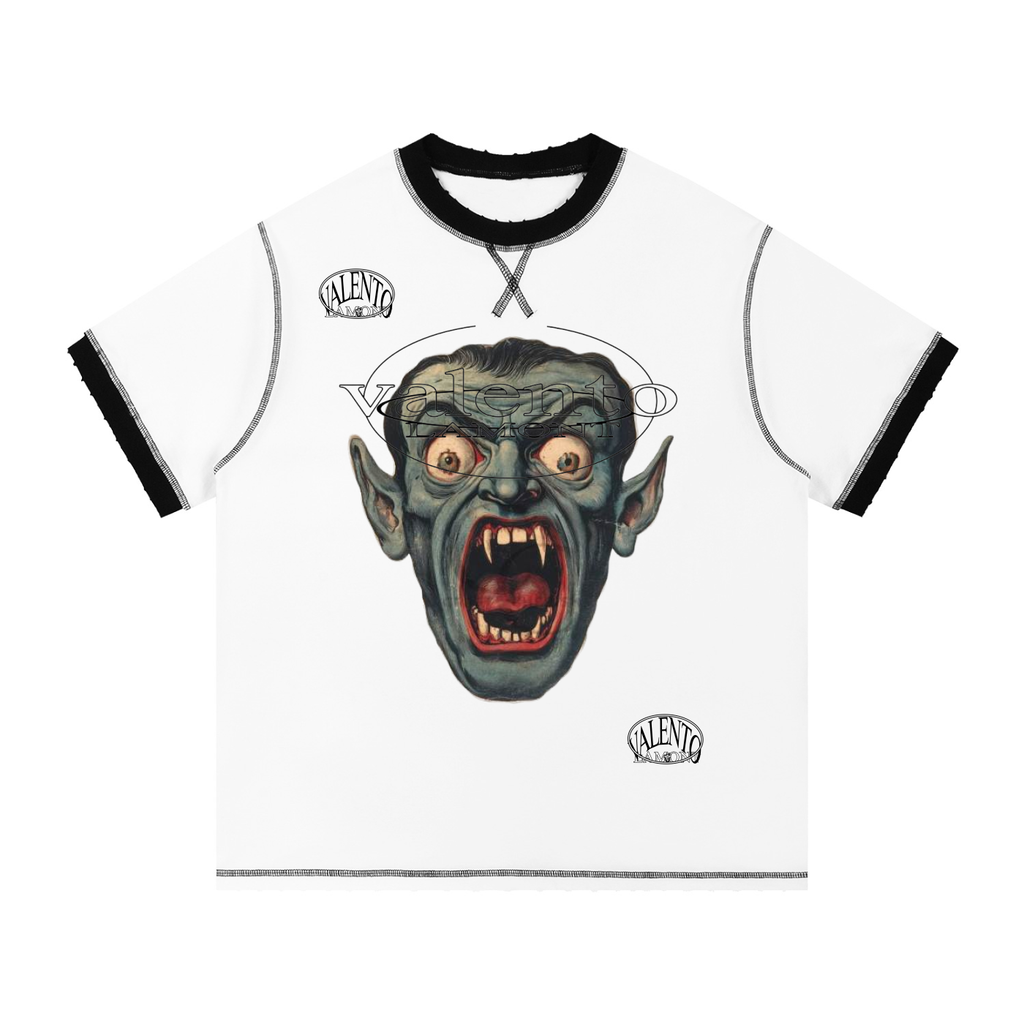 V Contrast-Stitched Ringer T-Shirt