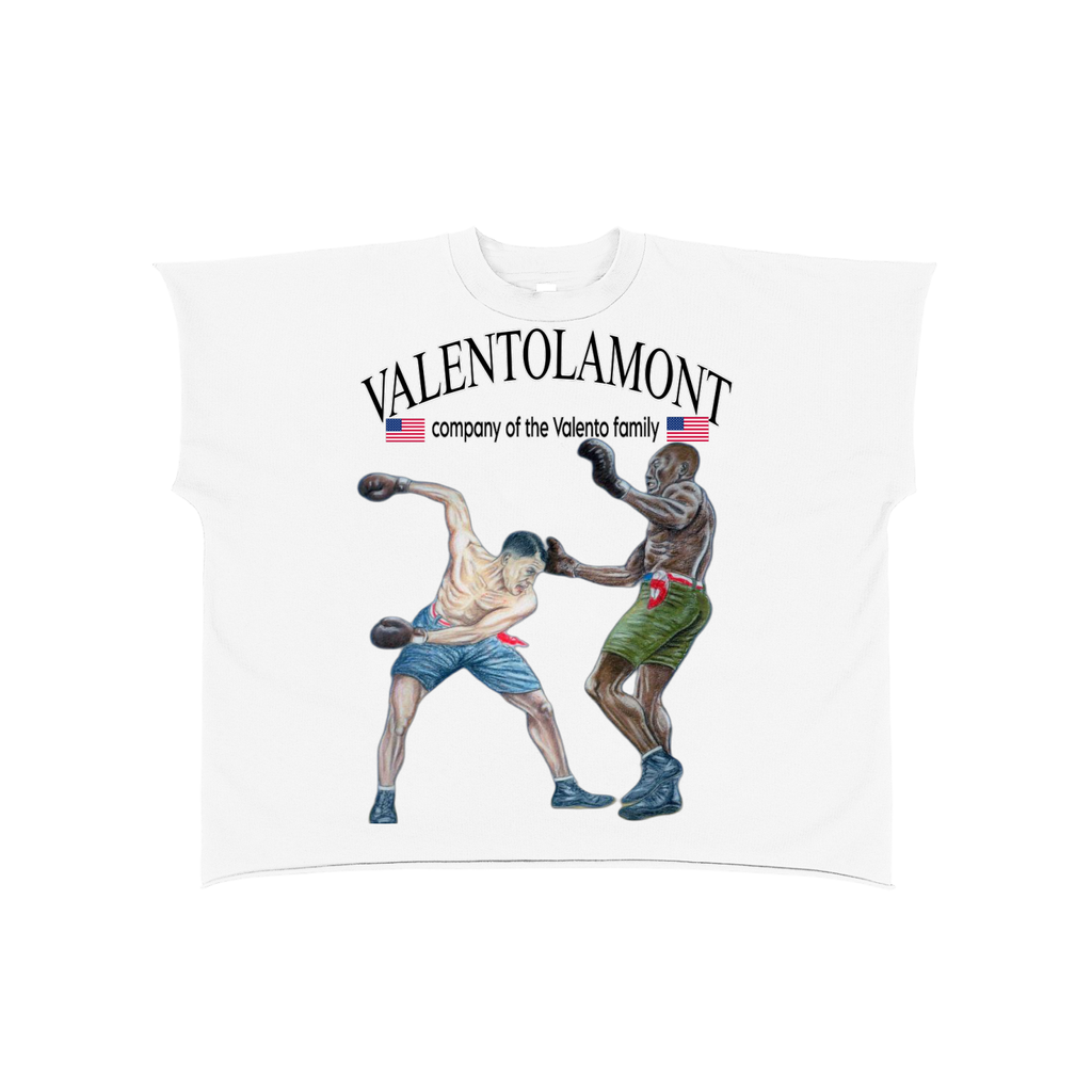 Raw Edge Boxy Non-Shrink T-Shirt