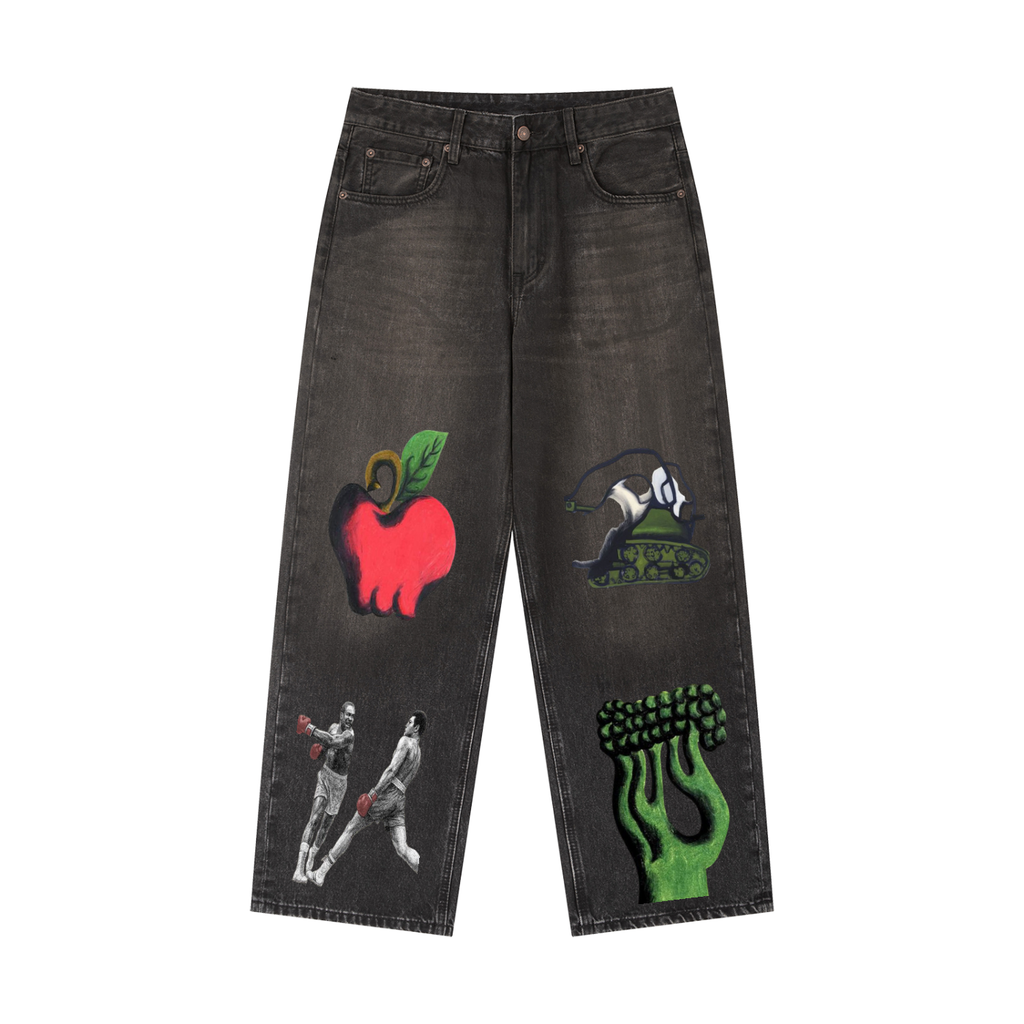 Vintage Wash Heavyweight Denim Jeans