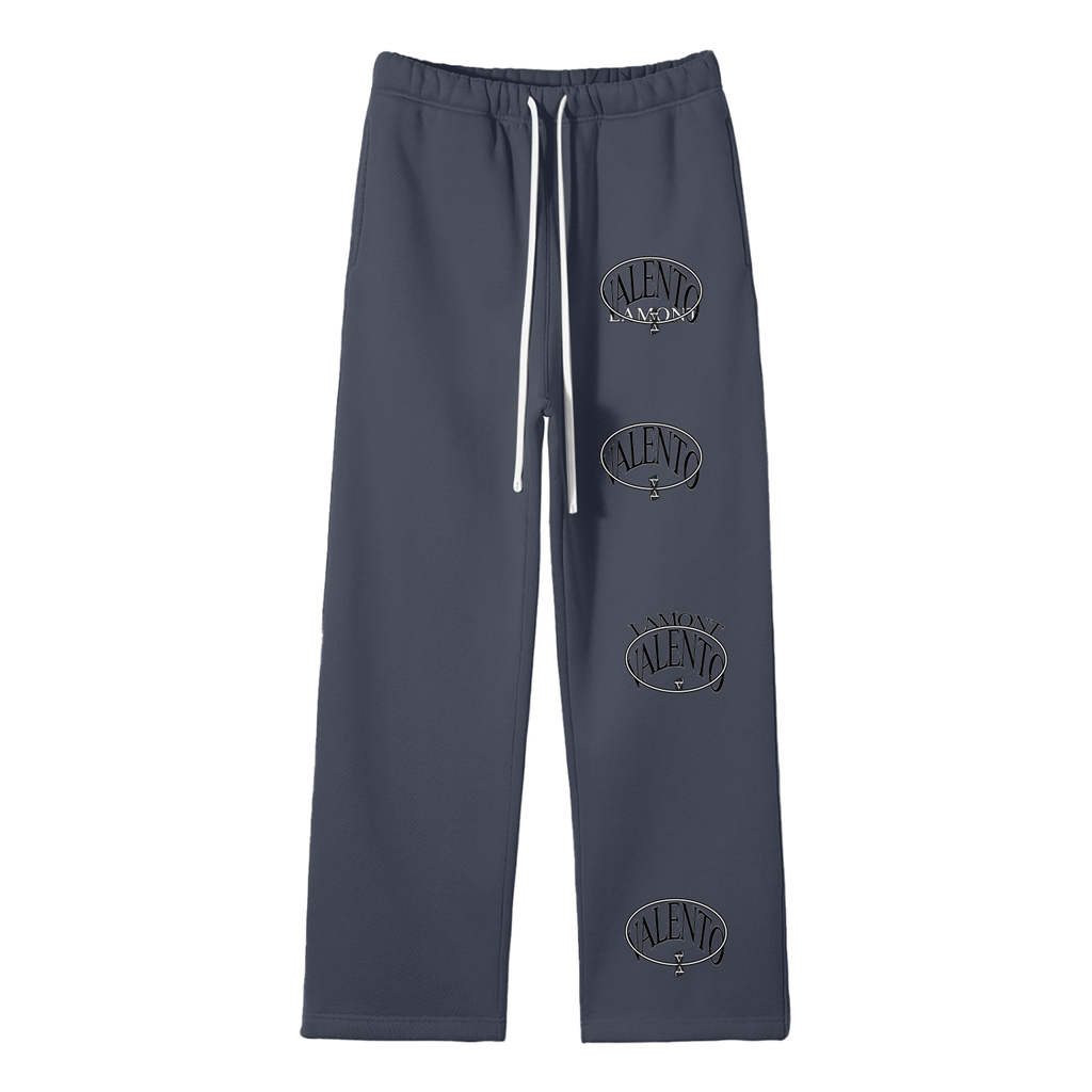 Unisex Solid Color Fleece Straight Leg Pants