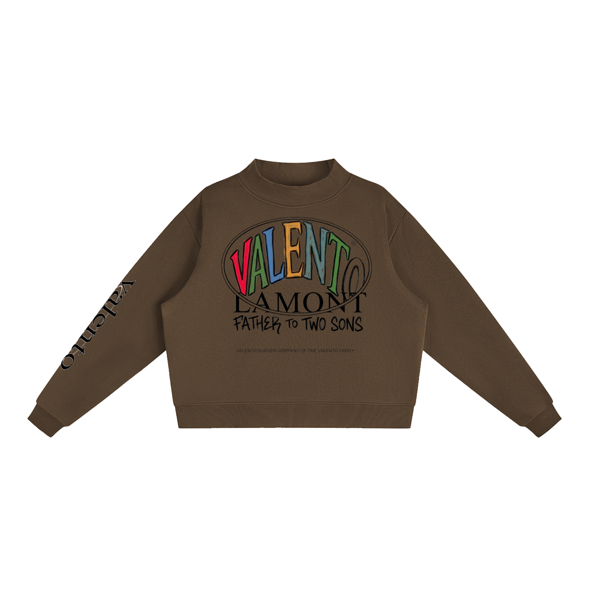 Essential Fleece Mock-Neck Crew Sweatshirt