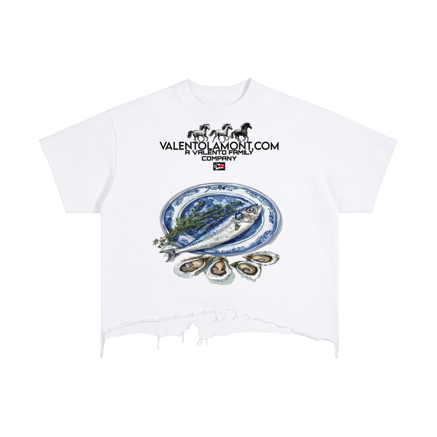 Vintage Wash Boxy Distressed Hem T-Shirt