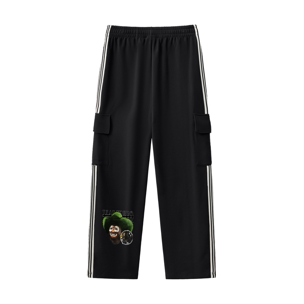 Side Stripe Straight-Leg Pants