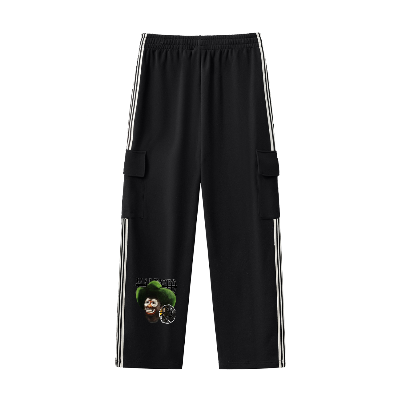 Side Stripe Straight-Leg Pants