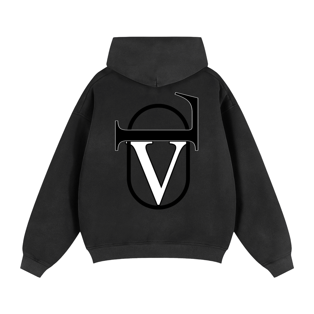 Sunfade Two-way Zipper Boxy Fleece Hoodie