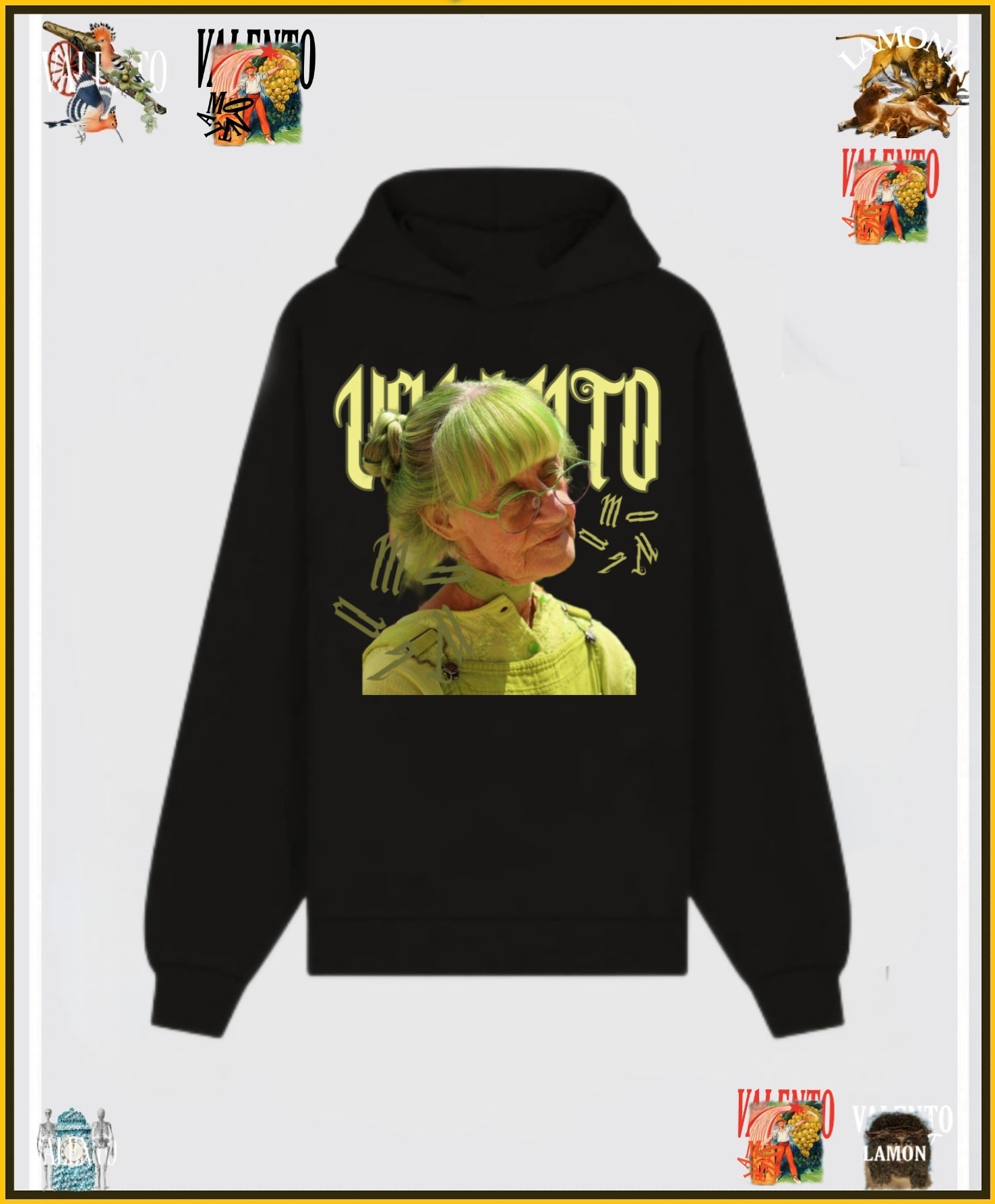 VALETNO  LAMONT  HOODIE GREEN LADY