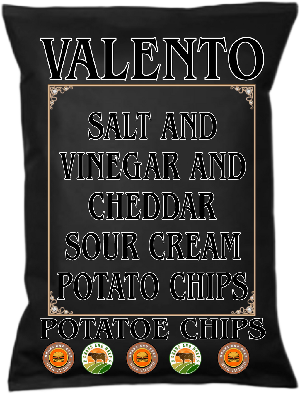 Salt and Vinegar and Cheddar Sour Cream Potato Chips