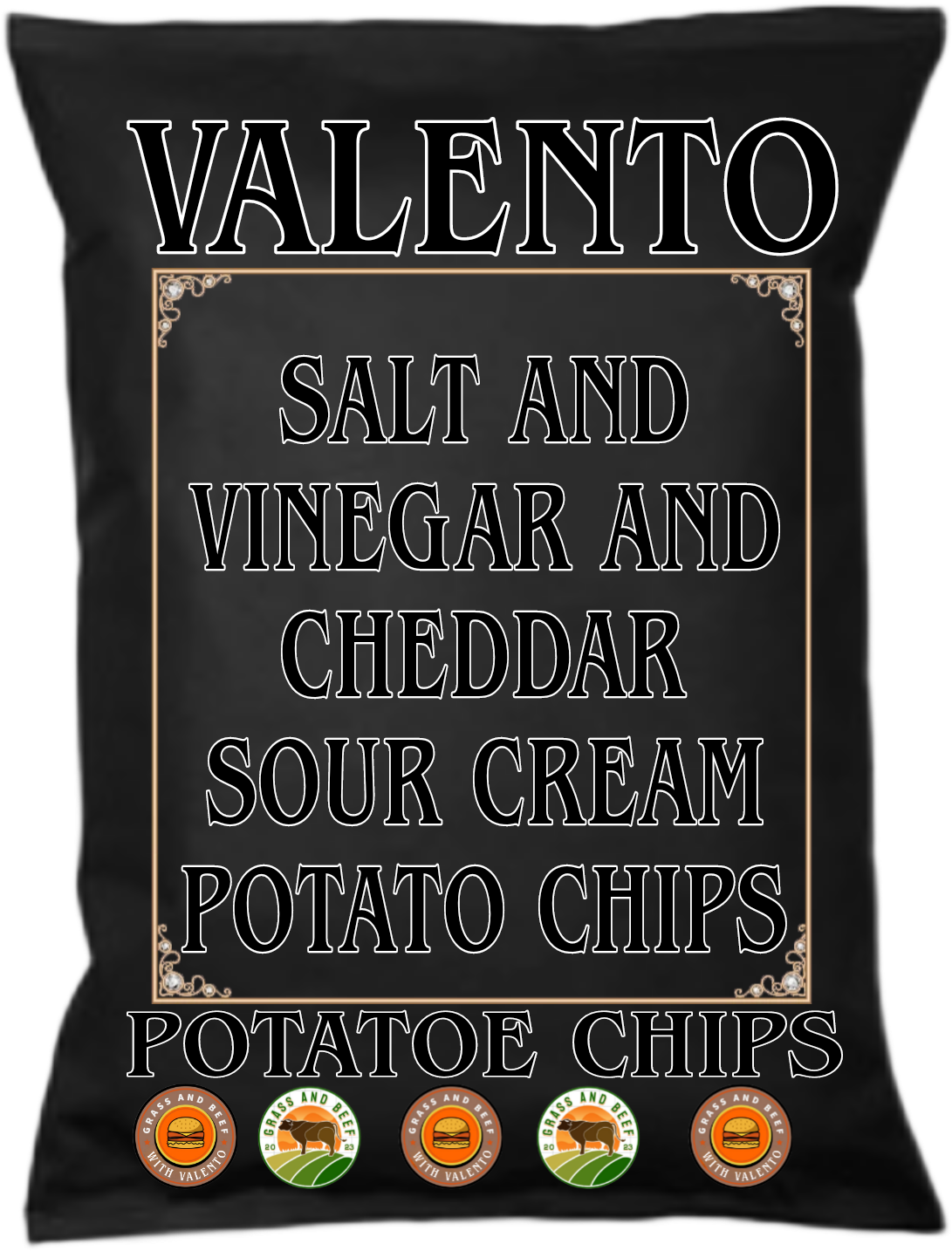 Salt and Vinegar and Cheddar Sour Cream Potato Chips