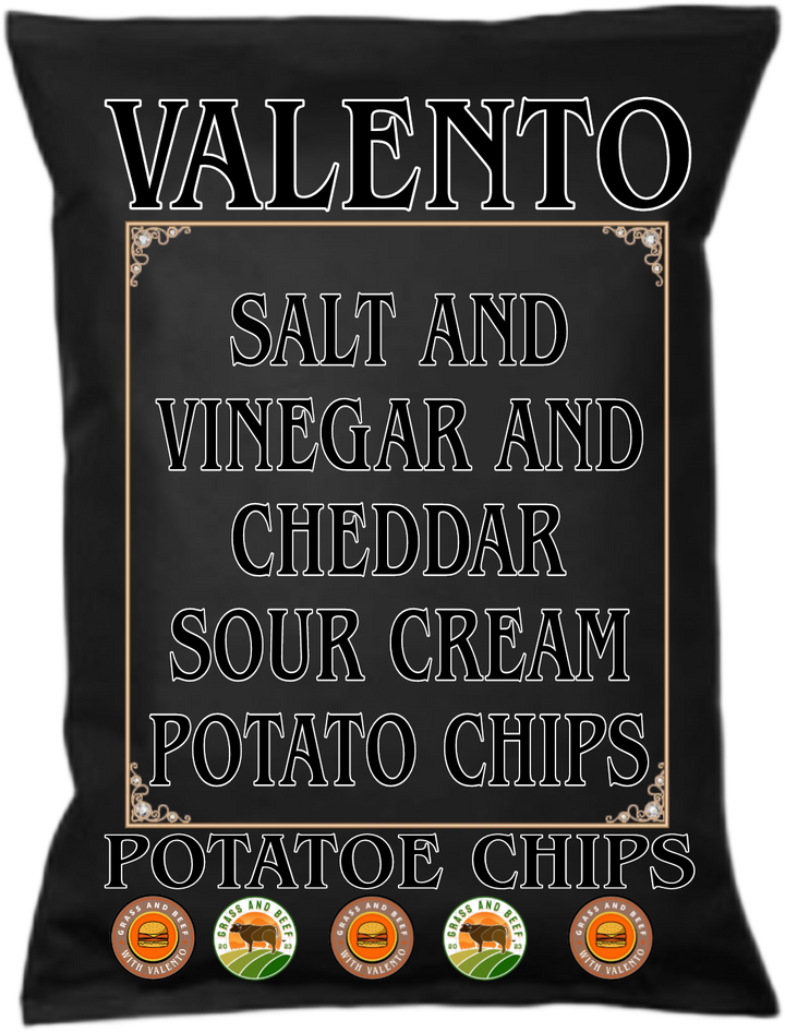 Salt and Vinegar and Cheddar Sour Cream Potato Chips