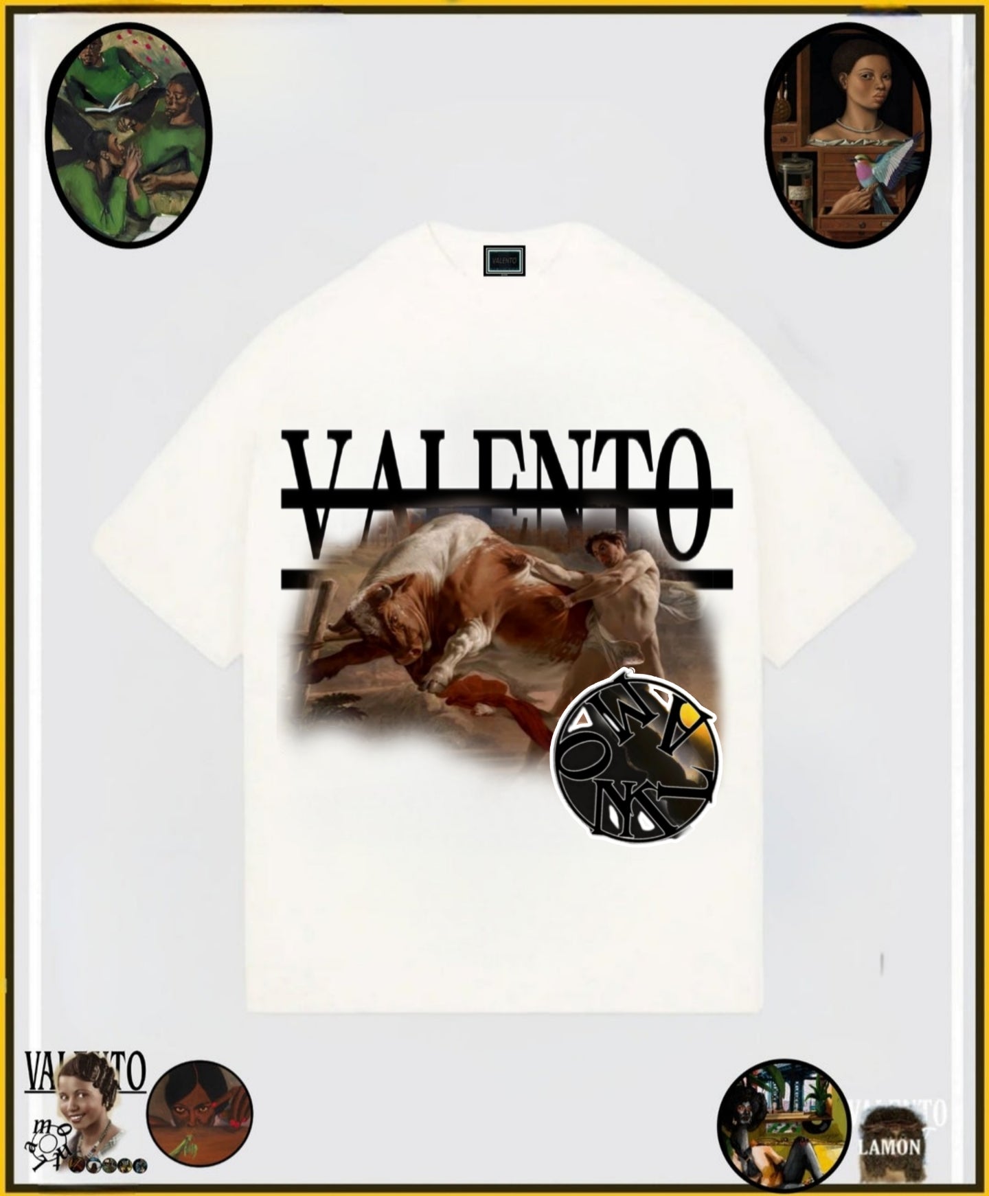 Valento Unisex Urban Heavy Tee - Streetwear Graphic T-Shirt
