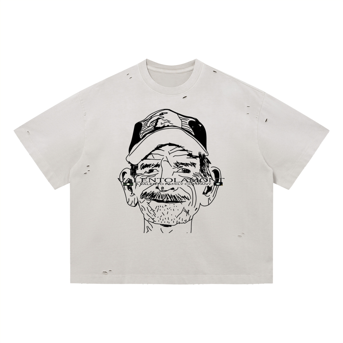 Vintage Washed Distressed Boxy Oversized T-Shirt