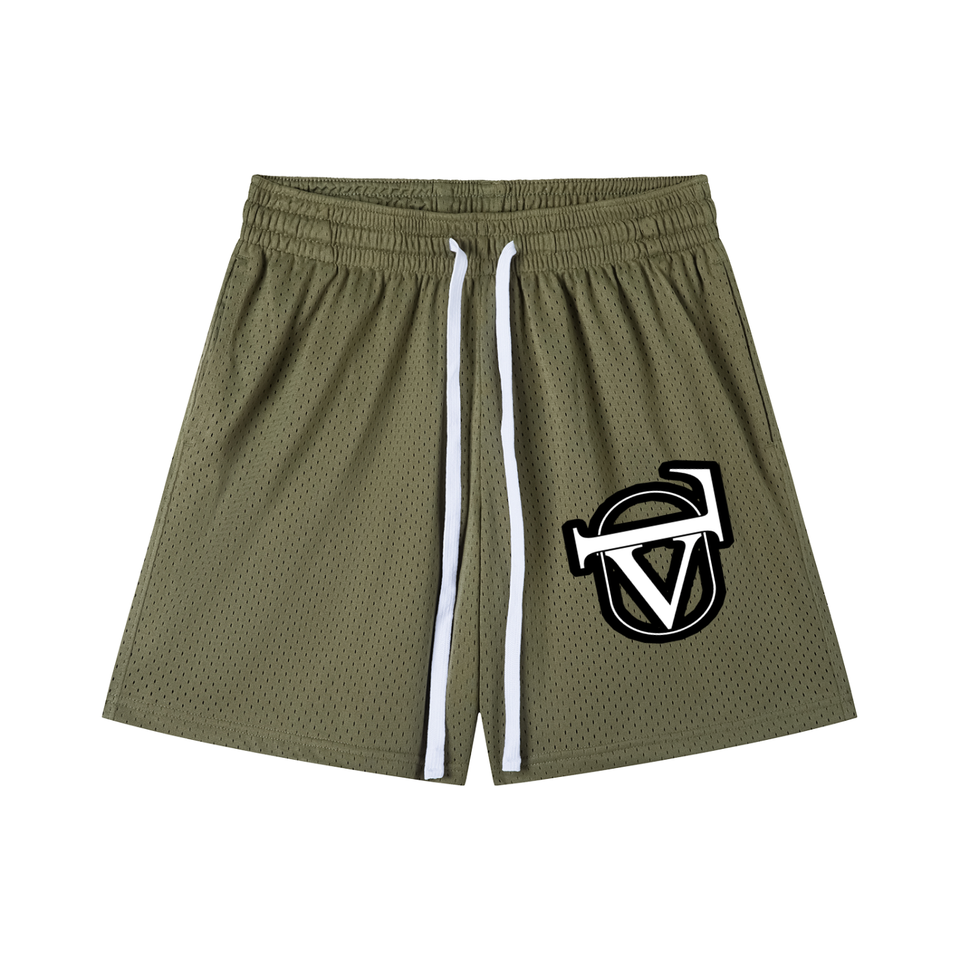 Mesh Drawstring Shorts