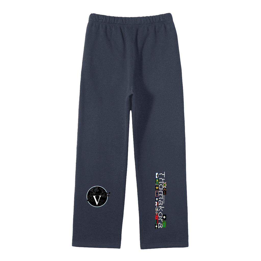 Streetwear Unisex Solid Color Fleece Straight Leg Pants
