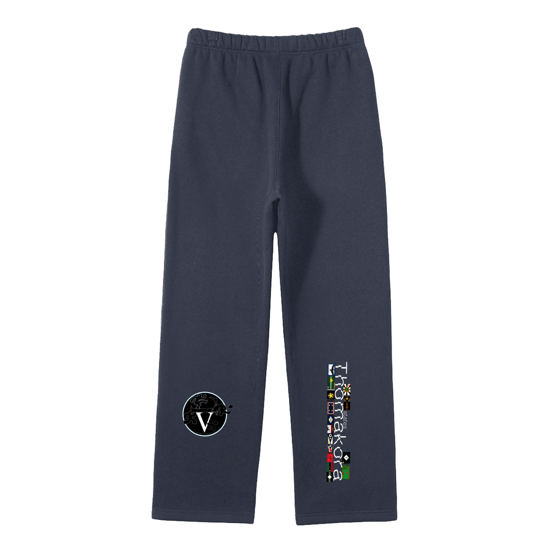 Streetwear Unisex Solid Color Fleece Straight Leg Pants