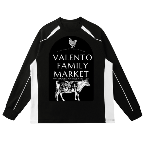 Contrast Panel Raglan Sweatshirt