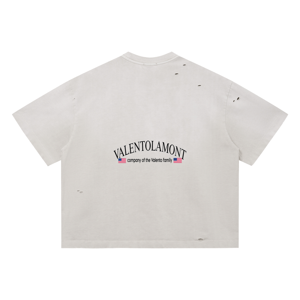 Vintage Washed Distressed Boxy Oversized T-Shirt