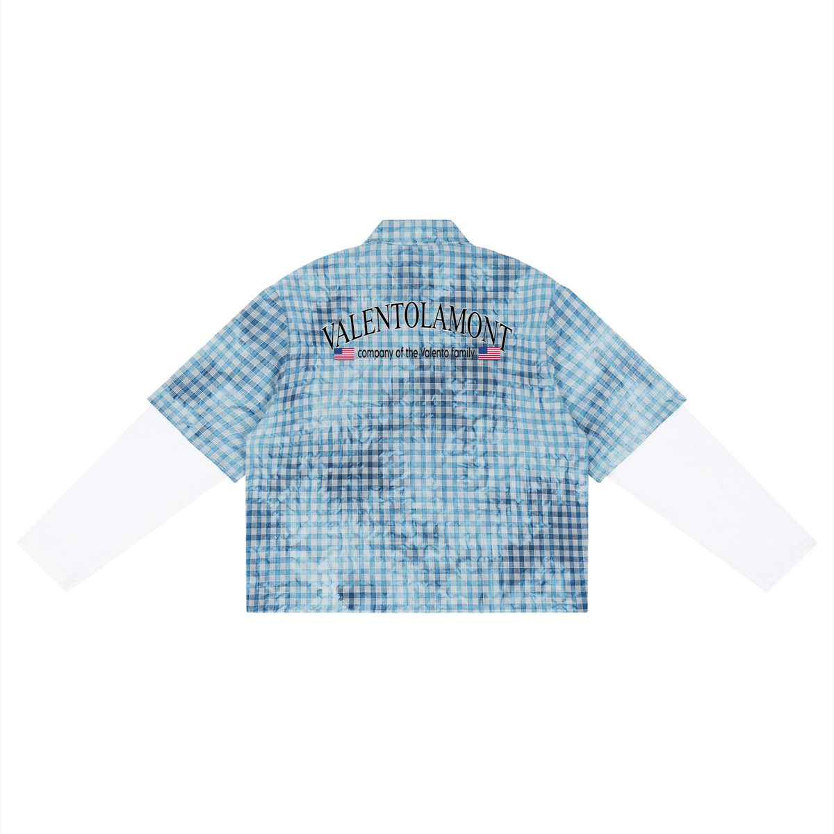 Unisex Vintage Wash Plaid Short Sleeve Shirt