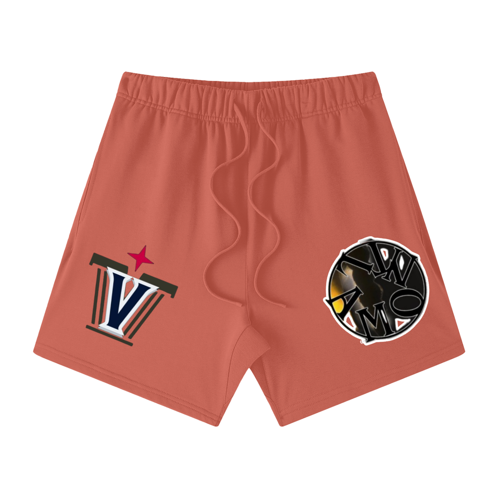 Unisex Earth Tone Loose Fit Cotton Shorts