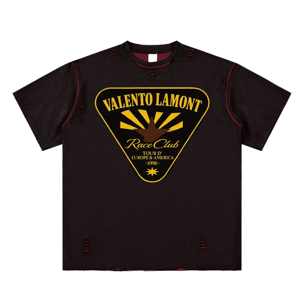 Hand-frayed Reversible T-shirt