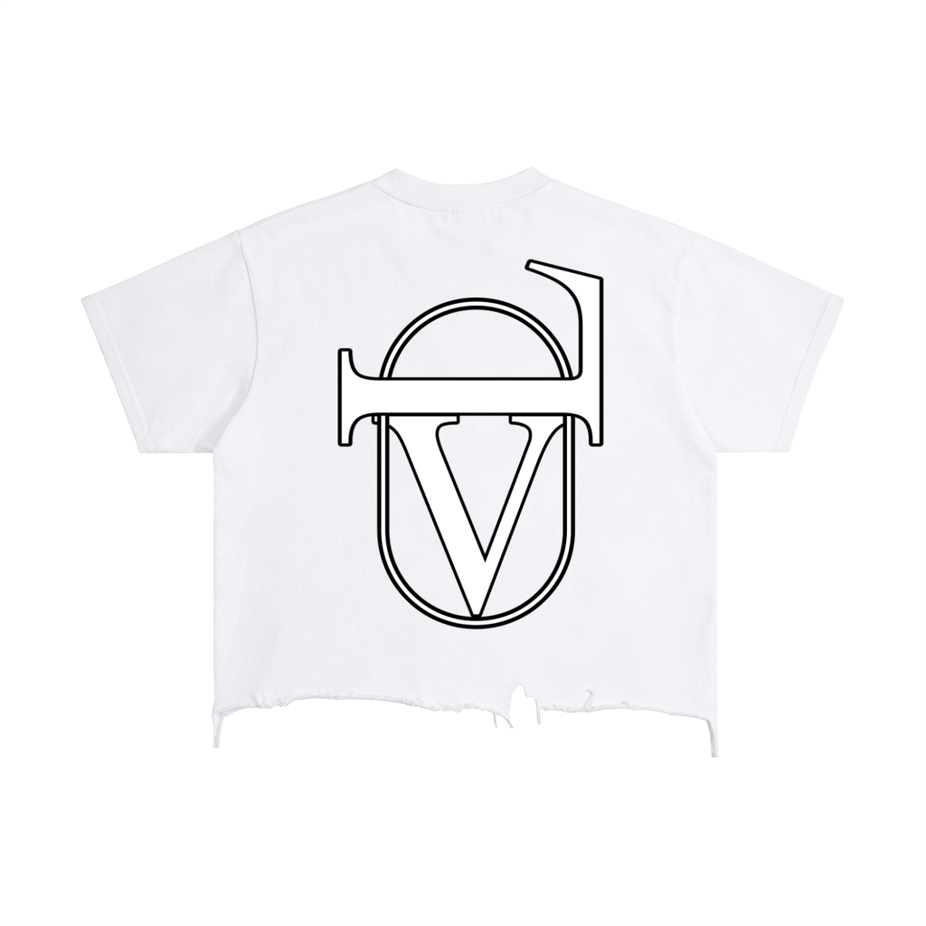 Vintage Wash Boxy Distressed Hem T-Shirt