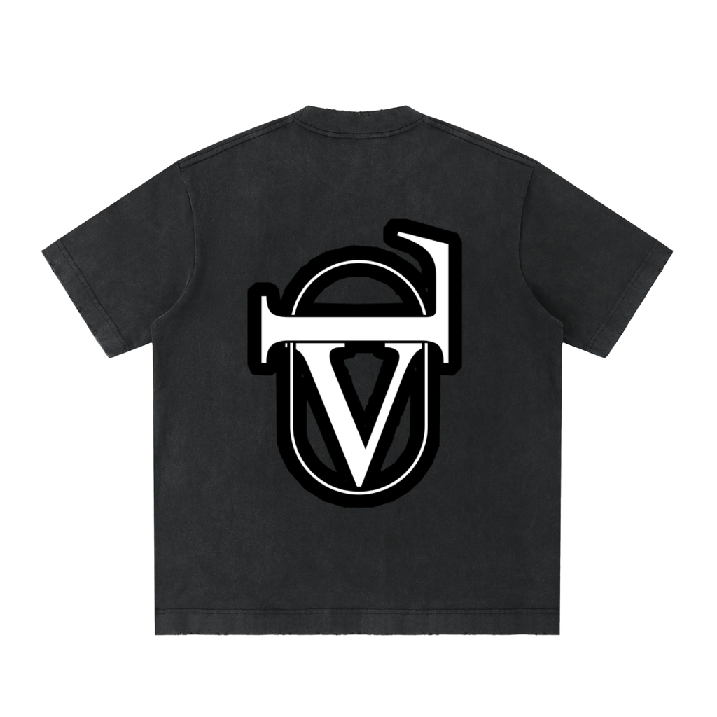 Heavyweight Vintage Washed Frayed T-Shirt