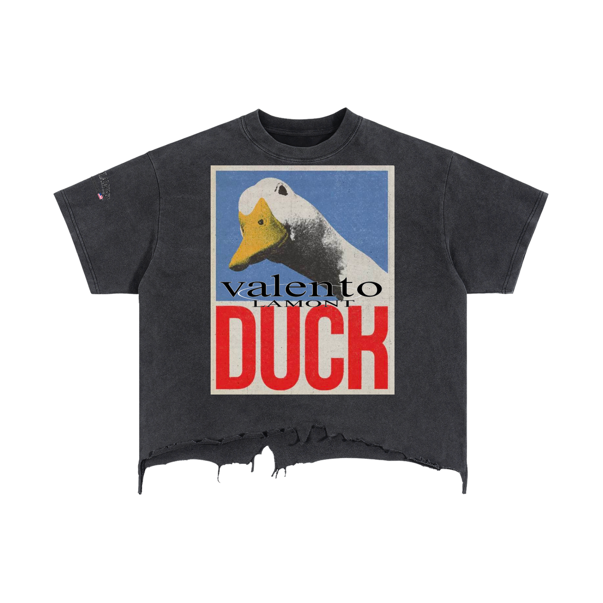 Vintage Wash Boxy Distressed Hem T-Shirt