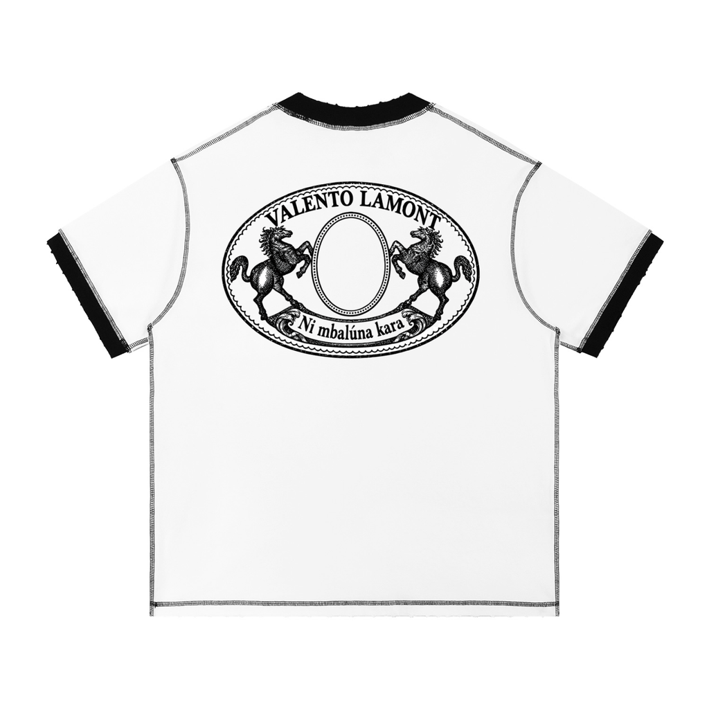 V Contrast-Stitched Ringer T-Shirt
