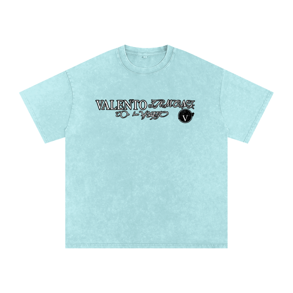 Snow Washed Oversized Cotton T-Shirt