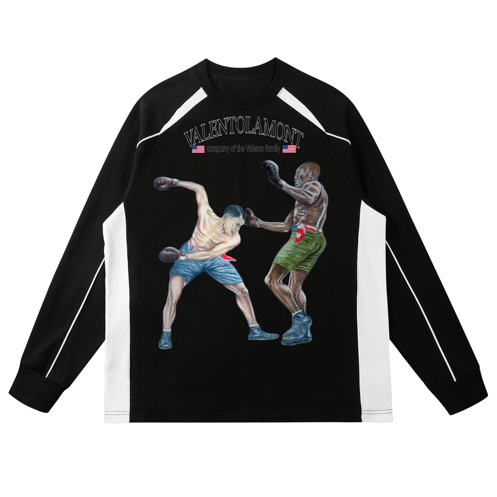 Contrast Panel Raglan Sweatshirt