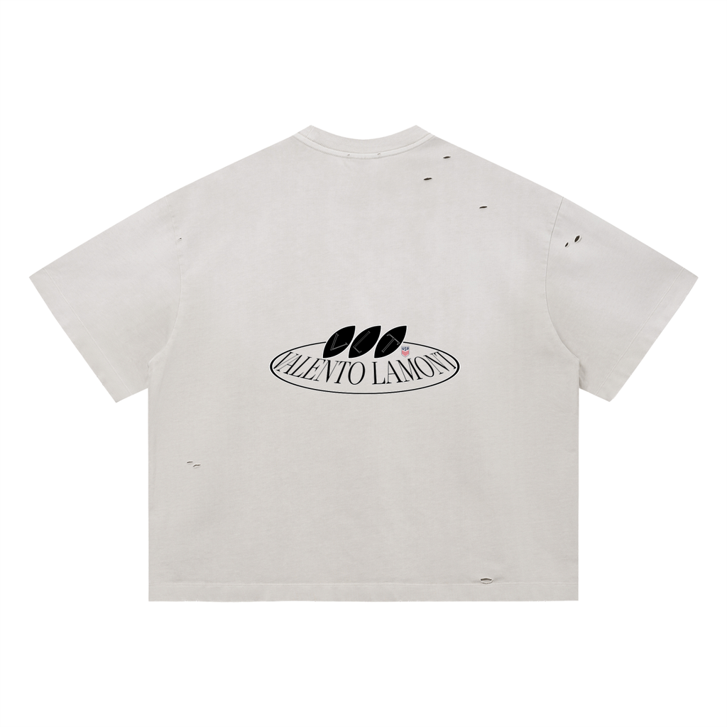 Vintage Washed Distressed Boxy Oversized T-Shirt
